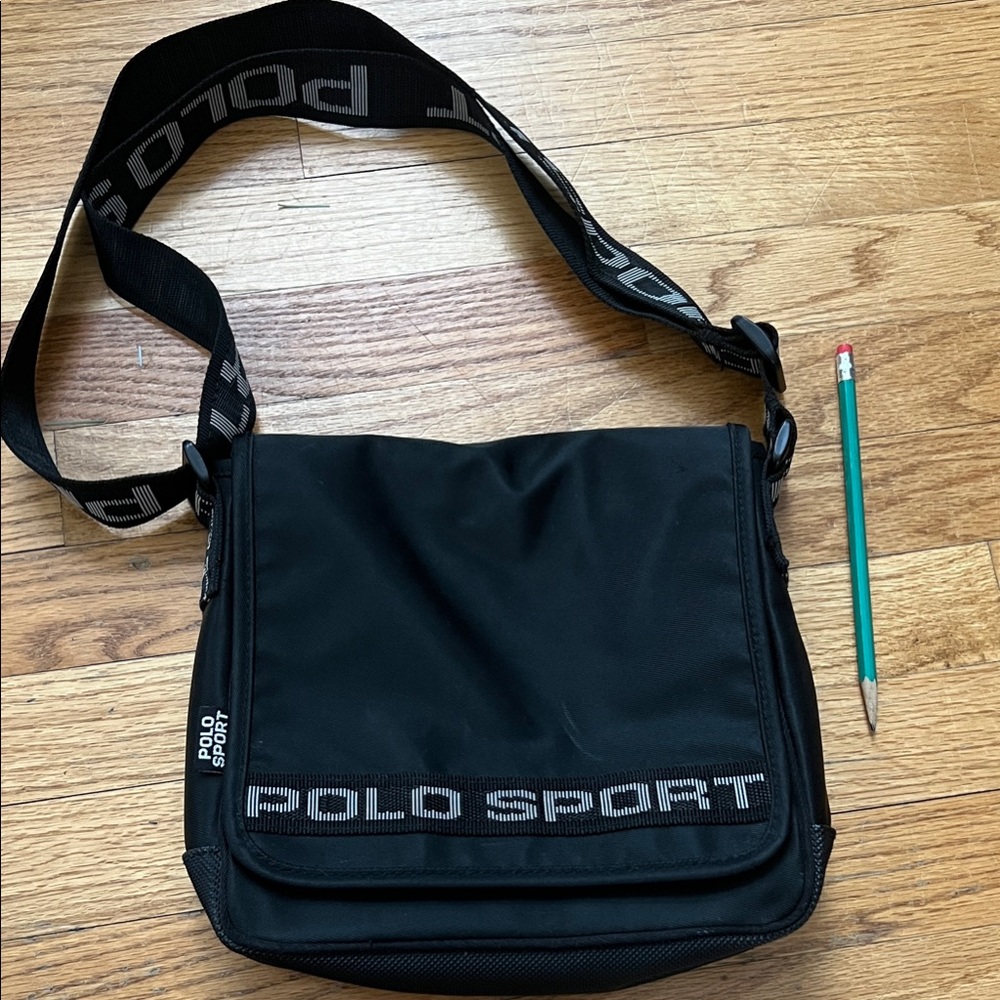 Polo by Ralph Lauren Black Sport Messenger Bag